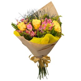 Imagem de Buquê 3 rosas Amarelas