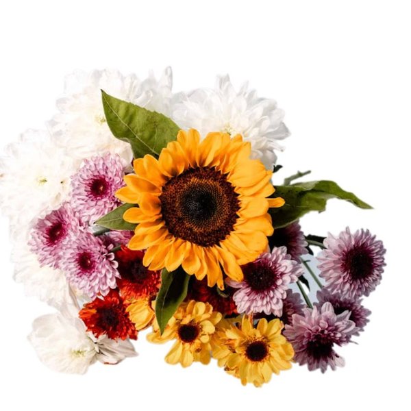 Buquê de Flores do Campo com Girassóis