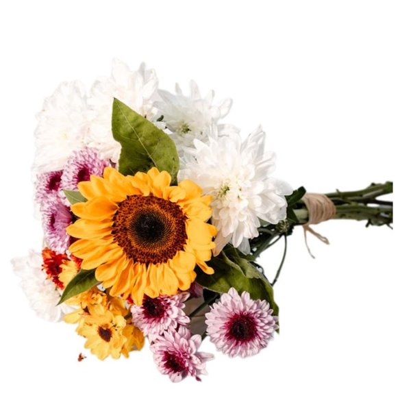 Buquê de Flores do Campo com Girassóis