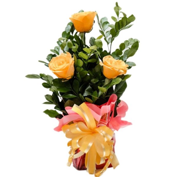 Arranjo de Rosas Amarelas