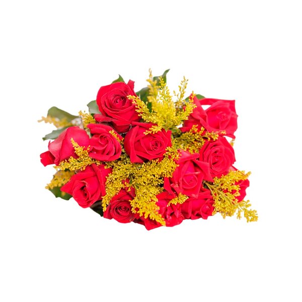 Buquê Luxo 12 Rosas Vermelhas