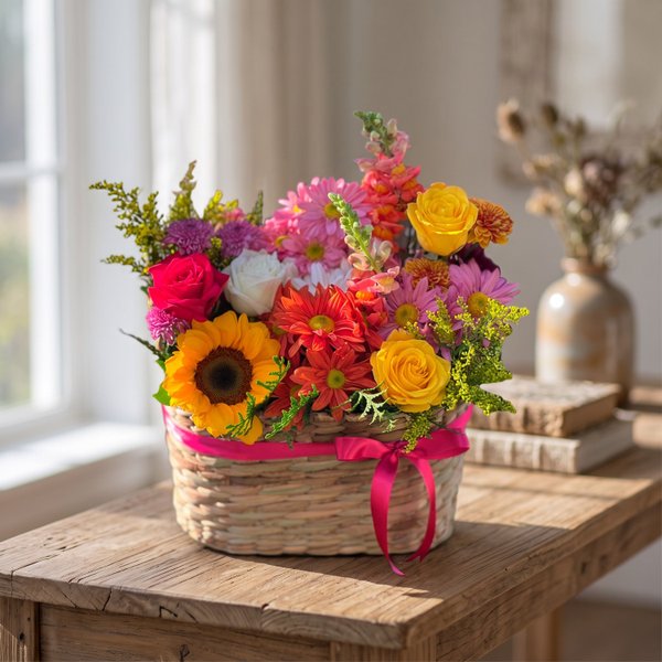 Cesta de Flores Radiante