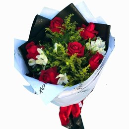 Imagem de Buquê com 6 Rosas na Cor Vermelha - Especial