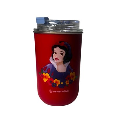 Copo com Canudo Branca de Neve Disney