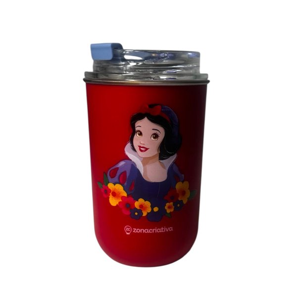 Copo com Canudo Branca de Neve Disney