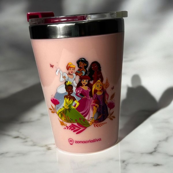 Copo Viagem Snap Princesa Disney