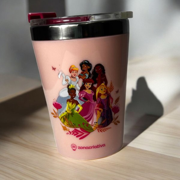 Copo Viagem Snap Princesa Disney