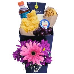 Imagem de Box Gaveta com Flores, waffles, geleia Queensberry