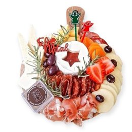 Imagem de Tábua de Frios Natalina Redonda Pequena - Natal