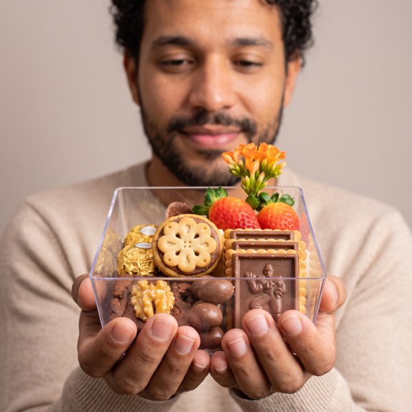 Cesta Presente Mini Douceur de Chocolate