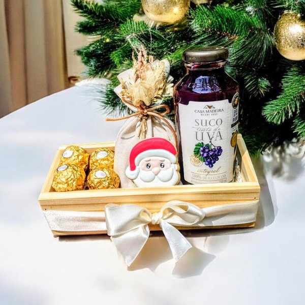 Cesta Presente Caixinha de Carinho no Natal