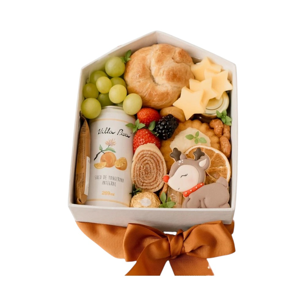 Cesta Presente Laços de Natal Especial Natal