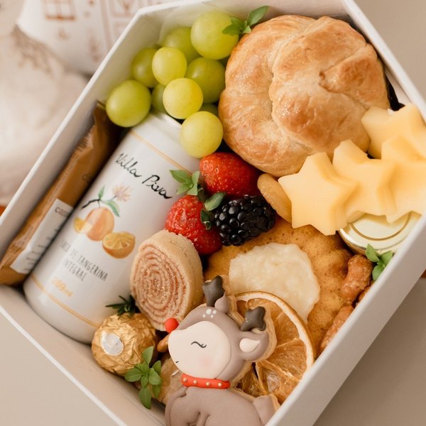 Cesta Presente Laços de Natal Especial Natal