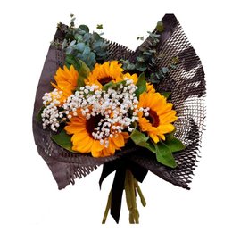 Imagem de Buquê 5 Girassóis 