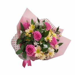 Imagem de Buquê de Rosas Delicadas