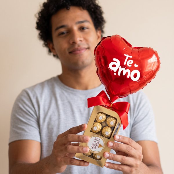 Caixa De Ferrero Rocher com Balão
