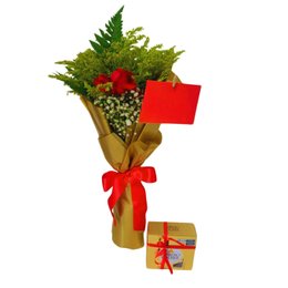 Imagem de Rosa Luxo com Ferrero