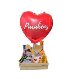 Imagem de Café da Manhã com Balão de Coração