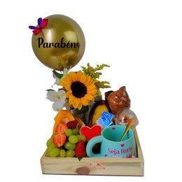 Imagem de Cesta de Café da Manhã Premium Coragem e Alegria