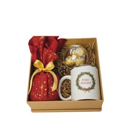 Imagem de Caixa Boas Festas com Xícara