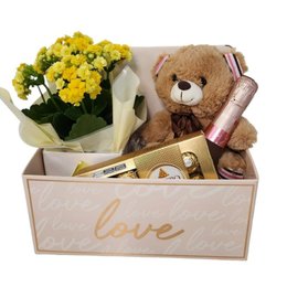 Imagem de Cesta para Presente Love Gold