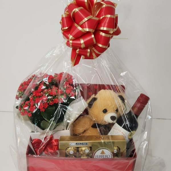Cesta Para Presente Love Vermelha