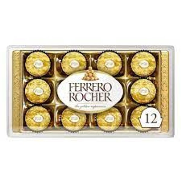 Bombom Ferrero Rocher Bandeja 150g 12 Unidades