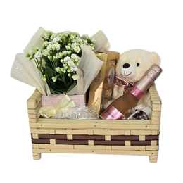 Imagem de Cesta para Presente Trançada Rústica