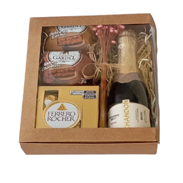 Imagem de Caixa Bem Me Quer Com Carinho Alfajor e Chandon