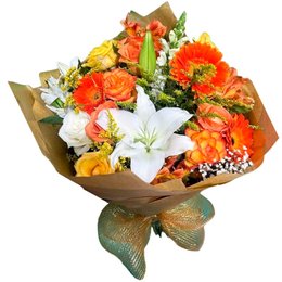 Imagem de Buquê misto alaranjado