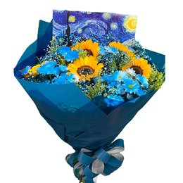 Imagem de Buquê van gogh com tela