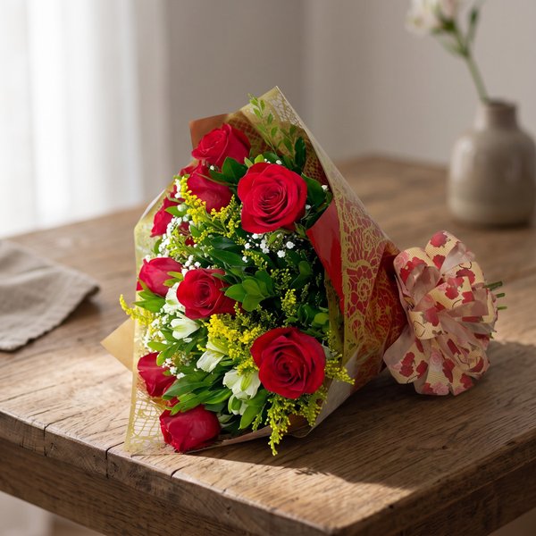 Buquê Surpreenda com Rosas 