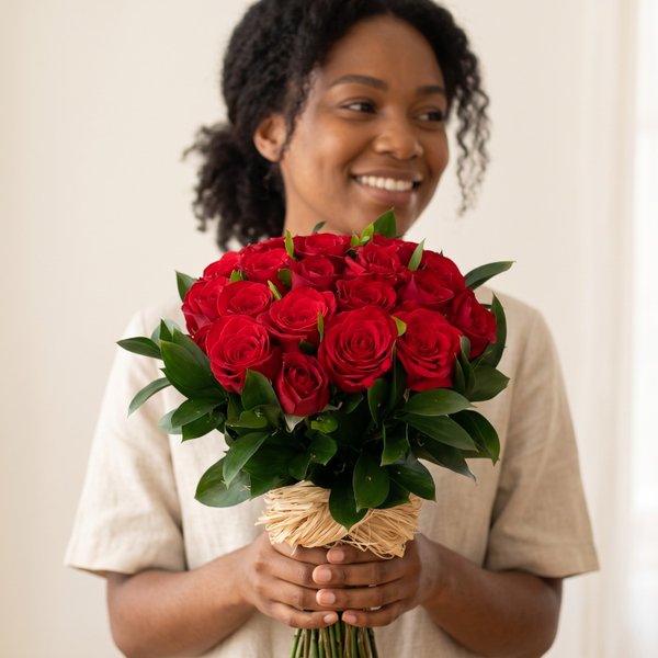Buquê Tradicional de Rosas Vermelhas 