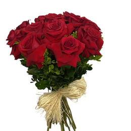 Imagem de buquê com 12 rosas colombianas 