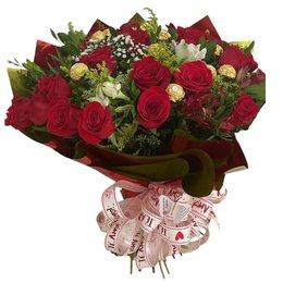 Imagem de Buquê 24 Rosas e Chocolate