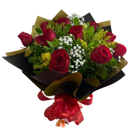 Imagem de Buquê Premium de Rosas Vermelhas