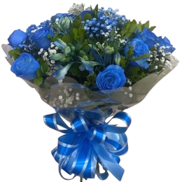 Imagem de Surpreenda com Buquê de 08 Rosas Azul