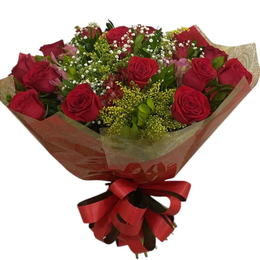 Imagem de Surpreenda com Buquê de Rosas Vermelhas