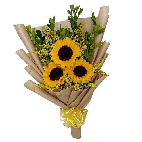 Ramalhete de Girassol com 3 Unidades
