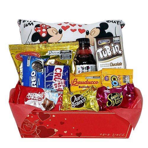 Bandeja Pequena de Chocolates com Almofada