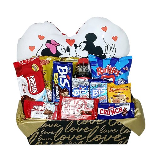 Bandeja Grande de Chocolates Com Almofada