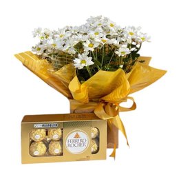 Imagem de Mini Margarida Com Ferrero Rocher 