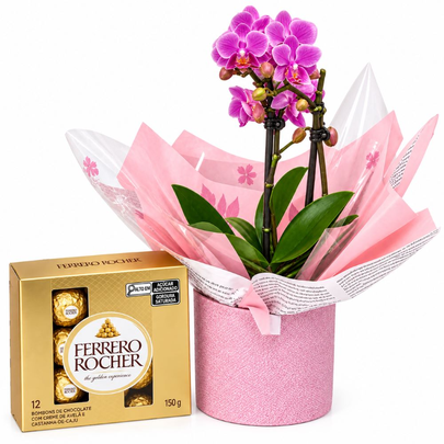 Orquídea Baby & Ferrero Rocher 4un