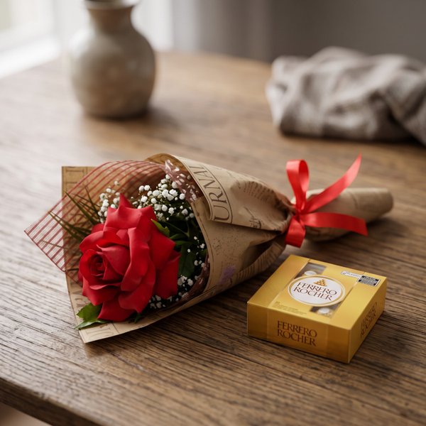 Rosa Vermelha & Ferrero Rocher 4un