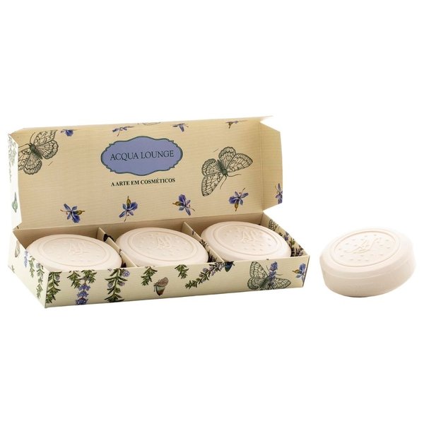 Kit Sabonetes com Estojo Paris Alecrim