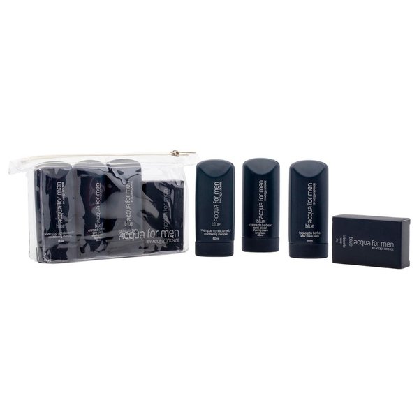 Kit Necessaire Mônaco Viagem Blue Acqua For Men