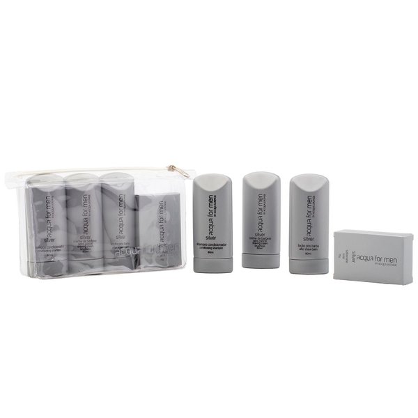 KIT Necessaire Mônaco Silver Viagem Acqua For Men