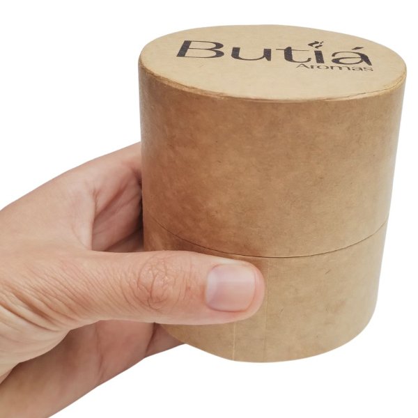 Caixa Redonda Para Presente Para Vela Aromática