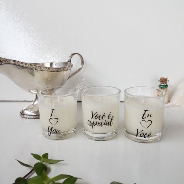 Kit 3 velas aromaticas