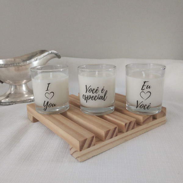 Kit 3 velas aromaticas